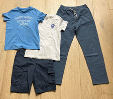 Boys Clothes Bundle Age 9-10-11  M&S Trousers shorts t-shirts. Approx £40 new