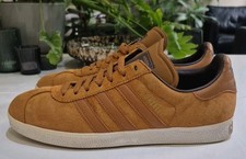 ADIDAS GAZELLE II ORIGINALS. MENS SIZE 7.5 UK TRAINERS. WHEAT/WHT ?*2008*?