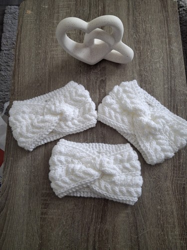 Knitted headband earwarmers - knitted, headband/earwarmers