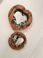HEART MIRRORS X 2 CRACKLE