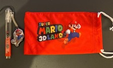 Genuine Nintendo Super Mario Land 3DS Red Pouch Bag with stylus pen 