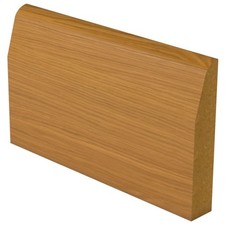 Chamfered Oak Veneer Skirting