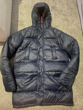 Boys Barbour Baffle Parka Navy