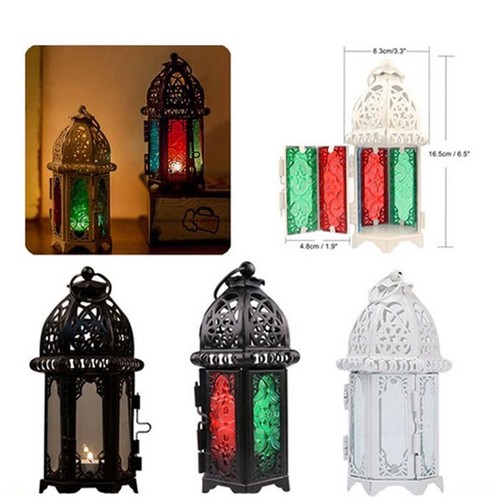 Moroccan style iron candle - moroccan,