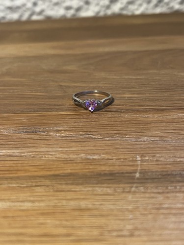 9ct white gold pink - white, sapphire