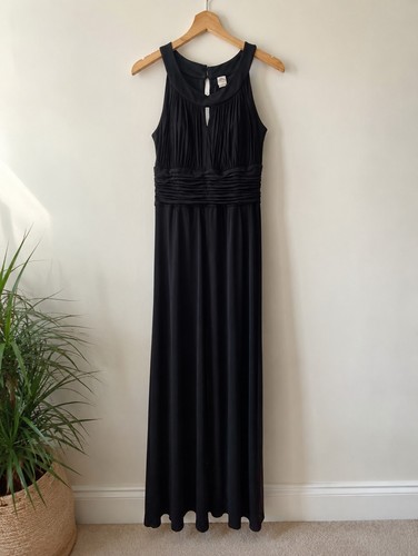 Sangria black maxi dress uk8 - sangria,