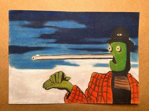 Rene magritte drawing - drawing, paper