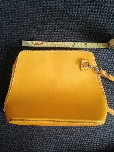 Mustard yellow genuine leather - mustard,