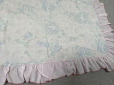 Vintage Retro 2 Sets Of 2 Pillowcases With Frill Edge Pink Floral Design