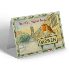 CHRISTMAS CARD - Darwen - Church Street - Vintage Design