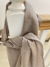 CASHMERE FINE GREYISH TAUPE SCARF ABOUT 62 INS X 12 INS ☕️ YOUR NECK NEEDS IT!