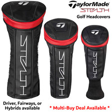 TAYLORMADE GOLF HEAD COVERS STEALTH HEADCOVERS DRIVER FAIRWAY HYBRID OPTIONS NEW