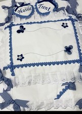 Doll Pram  Quilt & 2 Pillow Set *Silver cross Twin Duette Dolls Pram