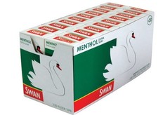 Swan menthol. Filter  tips  direct  from. ????GB.    Swan menthol