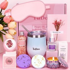 Birthday Pamper Gifts for Women, Unique Self Care Package Relaxation Spa Bath Se