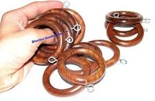 Wooden curtain rings