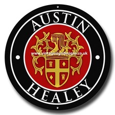 AUSTIN HEALEY 11" ROUND METAL