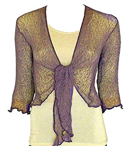 Women bolero knitted - bolero, tie