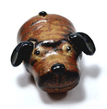 Dog Tiny Studio Pottery Figurine Cute Gift Handmade Canine