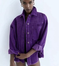 Zara Purple Corduroy Jacket
