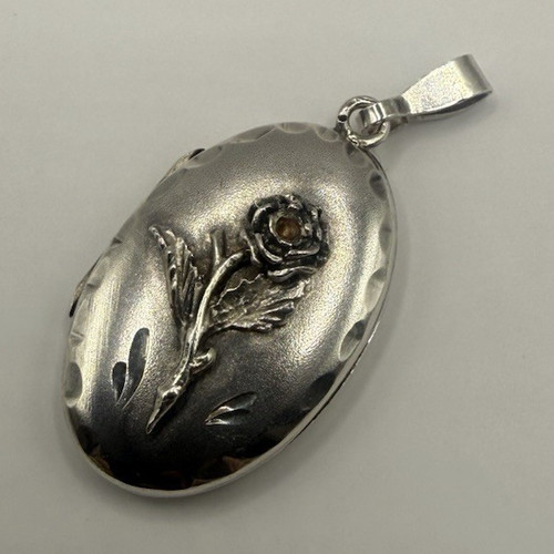 Oval silver photo - oval,