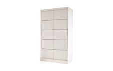 ELUKS - PlainWard Modern Bedroom Sliding Door Wardrobe with Plain Doors
