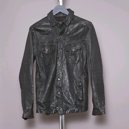 All saints leather shirt - leather,