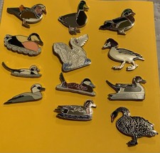 None RSPB Badges GS Collection full collection 12 x waterfowl with backing cards
