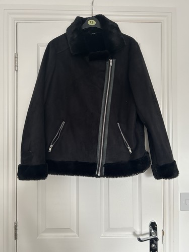 Faux suede jacket fur lined - faux,