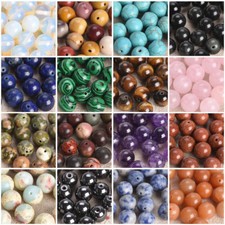 Natural Stone Round 4mm 6mm 8mm 10mm 12mm Loose Gemstone Beads For DIY Bracelet