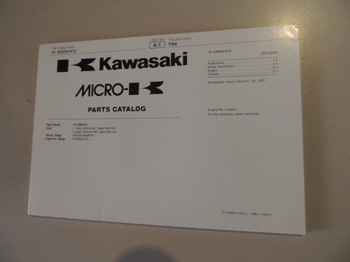 Parts catalogue kawasaki zzr - parts,