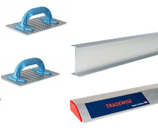 Render Scraping Tools- 1.2mtr Feather Edge, I Bar , 2x Nail Floats 