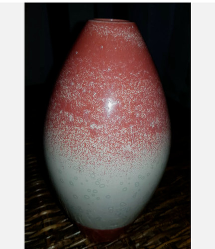 Cobridge stoneware pink vase - pink,