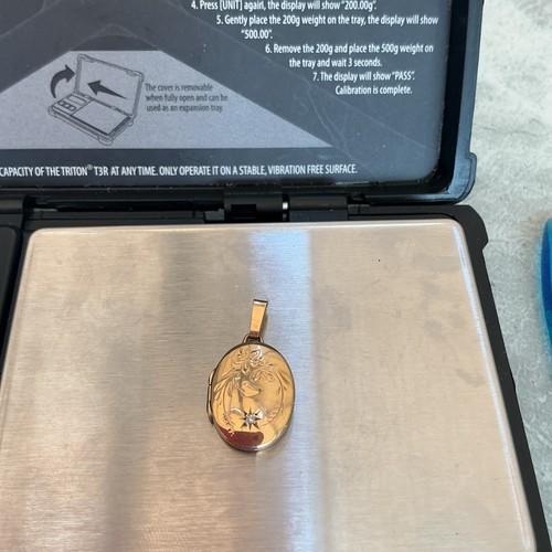 9ct gold locket 375 solid - locket,