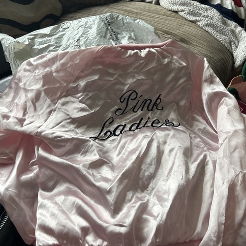 Pink lady grease satin cosplay - lady,