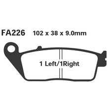 EBC PAIR OF BRAKE PADS FA226