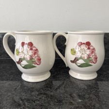 Portmeirion  Plum 2 NEW large Barrel Shaped Mugs