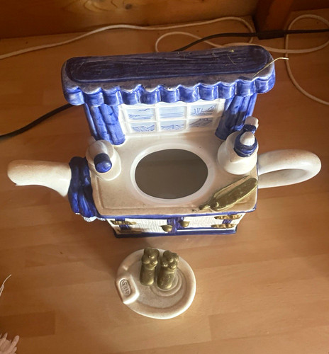 Blue white ceramic - white, novelty