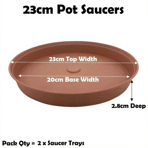23cm plant pot saucer - pot,