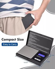 Electronic Digital Scales 0.01g 200g Grams Gold Jewellery Weighing Mini Pocket |