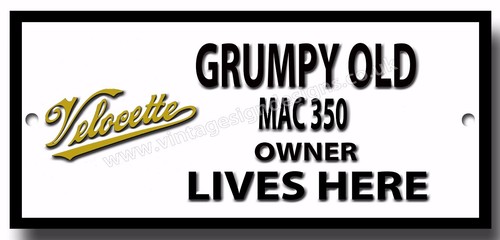 Grumpy old velocette - grumpy,