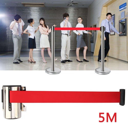 Queue barrier retractable - 5m,