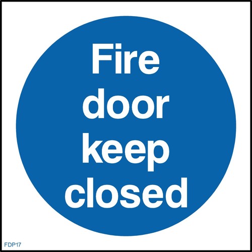 Fire door keep closed - closed, or