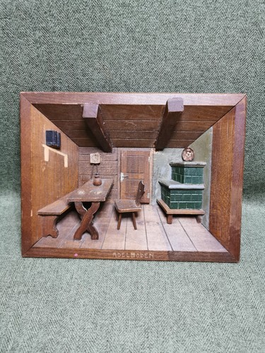 Vintage swiss carved wood - vintage, 3d