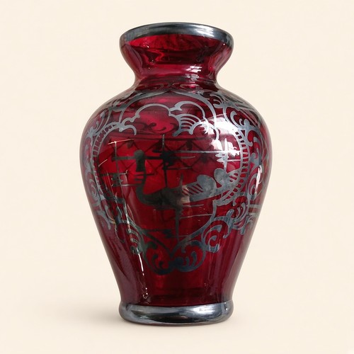 Vtg murano ruby red - murano, bud