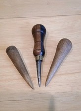 Antique Lignum Vitae Marlin Spike Fid Nautical Rope Splicing Tool Treen Brass