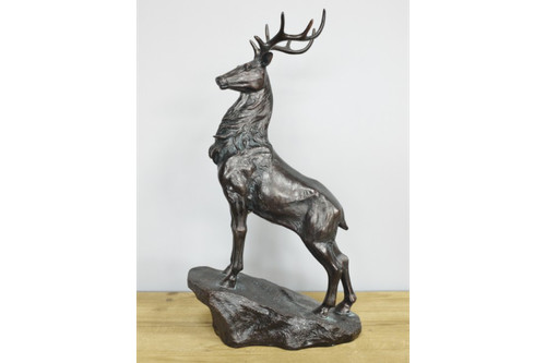 Large 41cm stag bull rock - large,