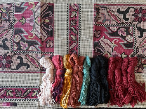 Vintage tapestry needlepoint - vintage,