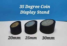 Metal Detecting Coin Display Stand 35 degree angled face. set of 4
