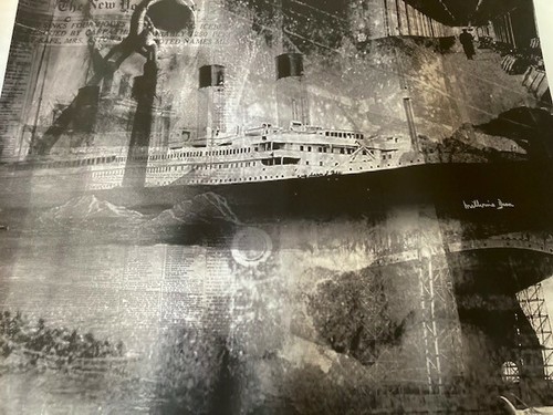 Titanic ghost image canvas - image,